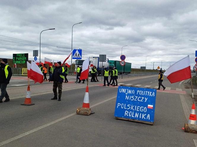 Protest rolników  w Medyce