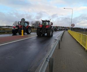 Protest rolników na Warmii i Mazurach