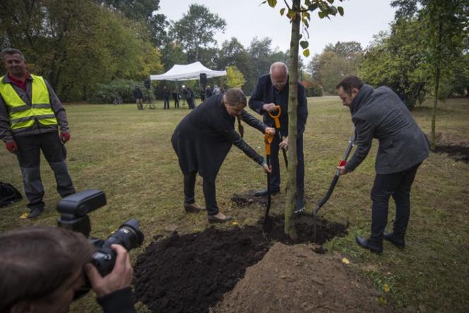 Sadzenie drzew inaugurujące działanie Zarządu Zieleni m.st. Warszawy, który powstał w połowie 2016 roku
