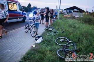 Zderzenie rowerzystów na chodniku. 16-latek i 17-latka trafiły do szpitala [ZDJĘCIA]