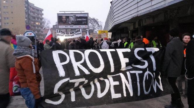 Protest studentów i studentek we Wrocławiu