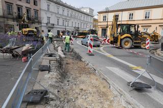 Ruszyły prace na pl. Trzech Krzyży i w jego okolicach