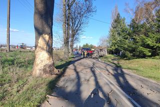 Tragiczny wypadek w Śmiglu. Nie żyje kierowca busa