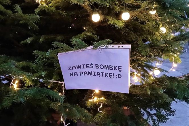 Skromne iluminacje świąteczne w Szczecinie