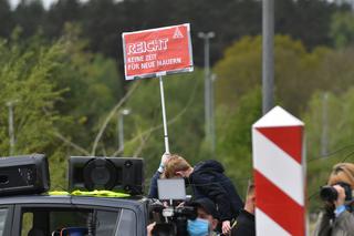 Protest na granicy polsko-niemieckiej w Lubieszynie