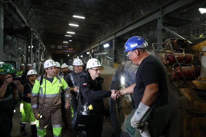 Morawiecki na spotkaniu się z pracownikami Zakładów Górniczych Lubin.