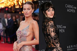Dakota Johnson i Margot Robbie prawie nagie na ściance! Zero pola dla wyobraźni, wszystko widać!