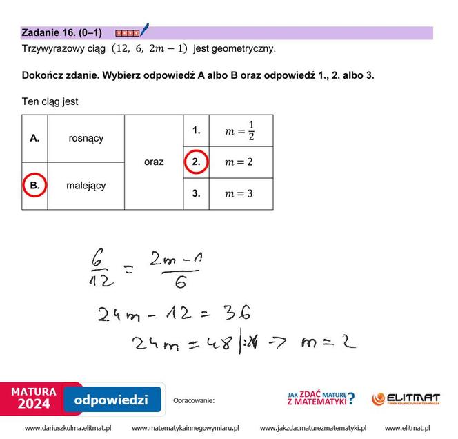 Matura 2024: matematyka. Arkusze CKE i odpowiedzi. Poziom podstawowy [Formuła 2023]