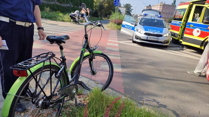 Zderzenie roweru z L-ką. Poszkodowana 38-latka