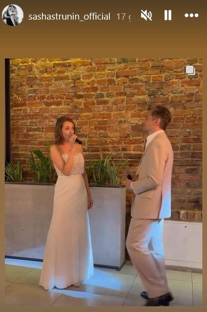 Sasha Strunin - ślub