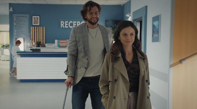 	M jak miłość odc. 1847. Kasia (Paulina Lasota), Mariusz (Mateusz Mosiewicz)