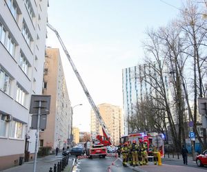 Pożar w bloku na Złotej w Warszawie (13.12.2024)