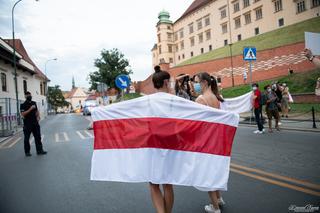 Marsz solidarności z Białorusinami w Krakowie