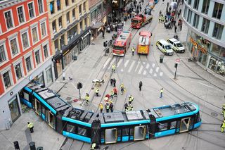 Tramwaj wjechał w sklep w Oslo. Cztery osoby zostały ranne