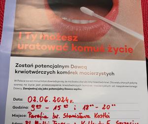 Szczecin. Zaproszenie dla potencjalnych dawców szpiku