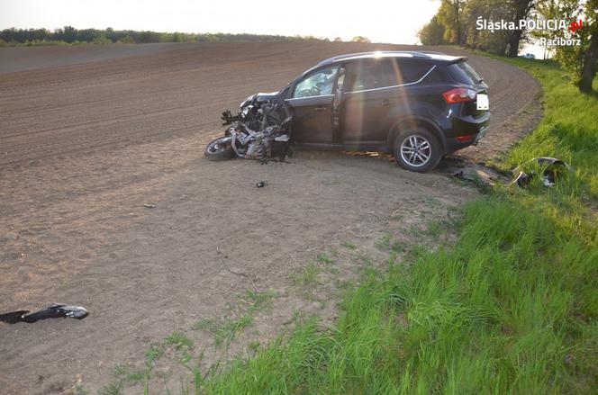 Smierć po zderzeniu SUV-a z motocyklem na DK-45