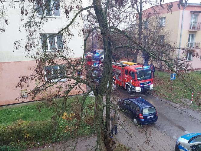 Pożar przy Żeromskiego w Starachowicach