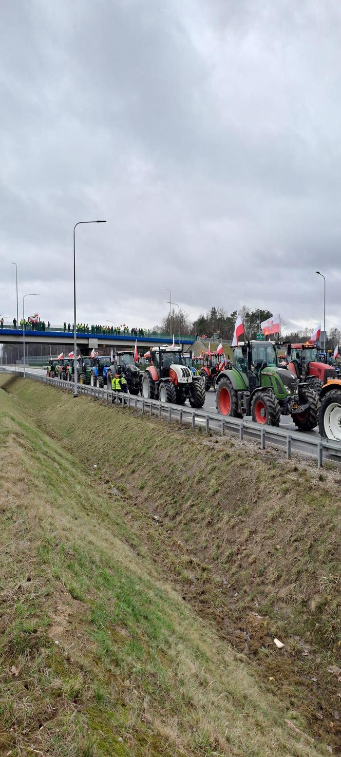 Rolnicy z woj. lubelskiego blokują drogi w regionie. Na protestującymi czuwa policja 