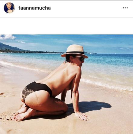 Anna Mucha w tropikach