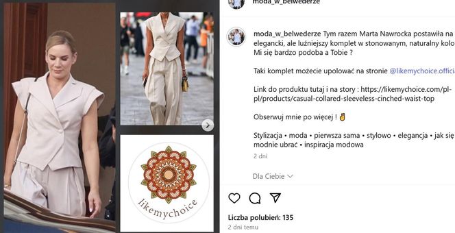 Ubierz się jak Marta Nawrocka