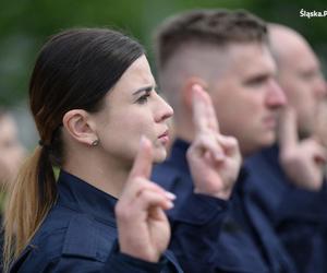 Uroczyste ślubowanie 69 nowych policjantów  w Oddziale Prewencji Policji w Katowicach