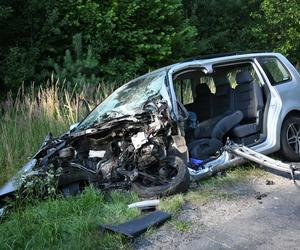 Wypadek pod Olesnem. Trzy osoby z pow. kłobuckiego poszkodowane