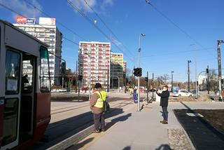 Nowe torowisko w rejonie placu Rapackiego i placu Niepodległości w Toruniu. Za nami przejazdy techniczne