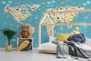 Mapa świata na ścianę – pomysł na ciekawą dekorację pokoju