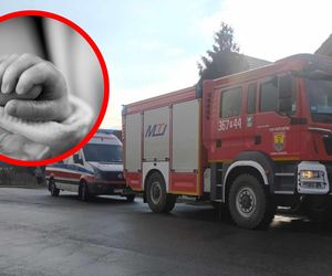 Noworodek zaczął się krztusić i sinieć! Błyskawiczna reakcja strażaków, zachowali zimną krew!