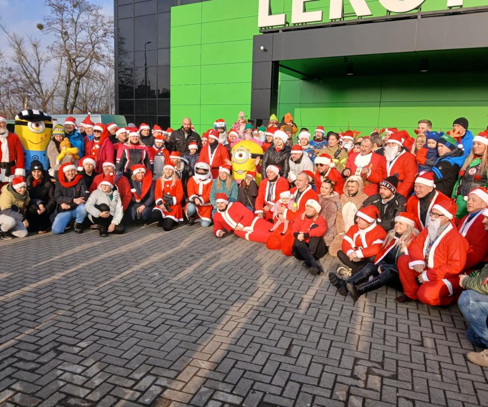 Mikołaje na motocyklach z warkotem przejechali przez miasto. Pognali do chorych dzieci!