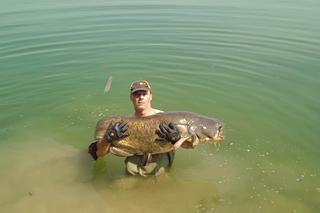 Na stawach w Starym Sączu złowił ogromnego suma