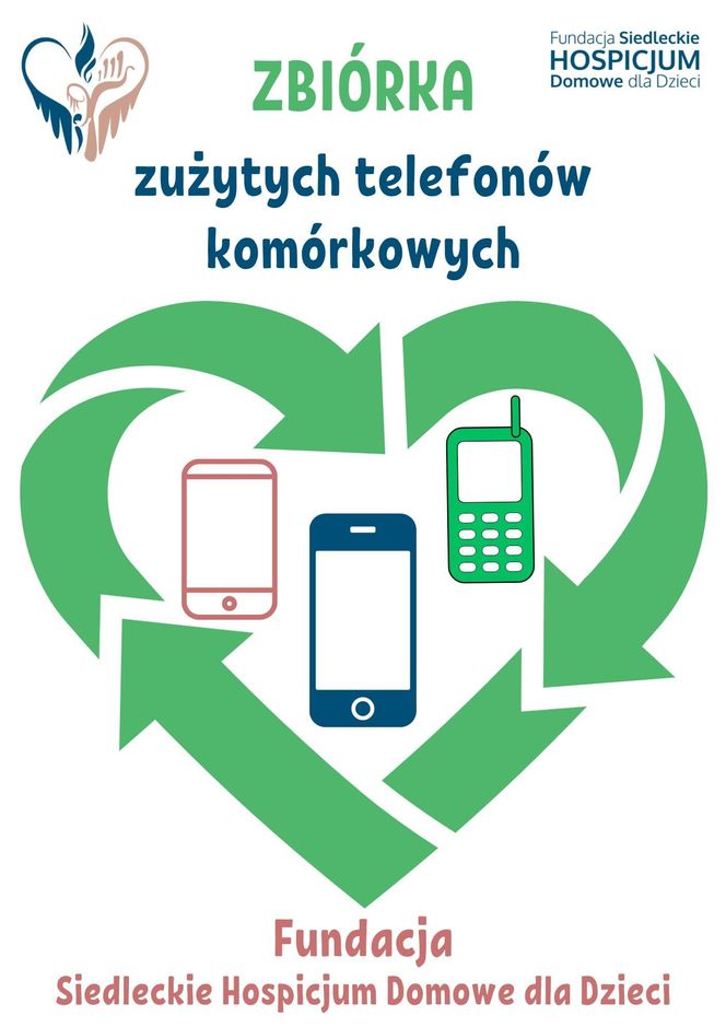 Wesprzyj charytatywną zbiórkę starych telefonów komórkowych na rzecz dziecięcego hospicjum w Siedlcach!