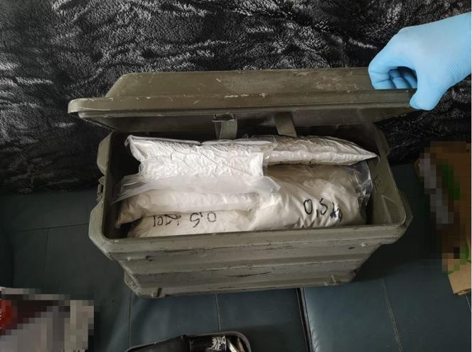 Policja przechwyciła 8,5 kg amfetaminy
