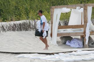 Sławomir Peszko na plaży