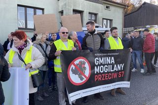 „Nie dla S7!”. Mieszkańcy Małopolski blokują zakopiankę