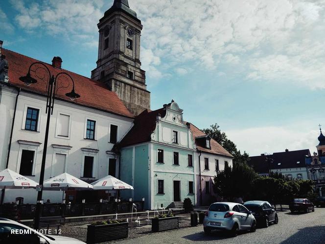 Rynek w Byczynie w woj. opolskim