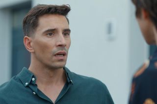 Barwy szczęścia, odcinek 3133. Tomasz (Jakub Sokołowski), Wiktor (Grzegorz Kestranek)