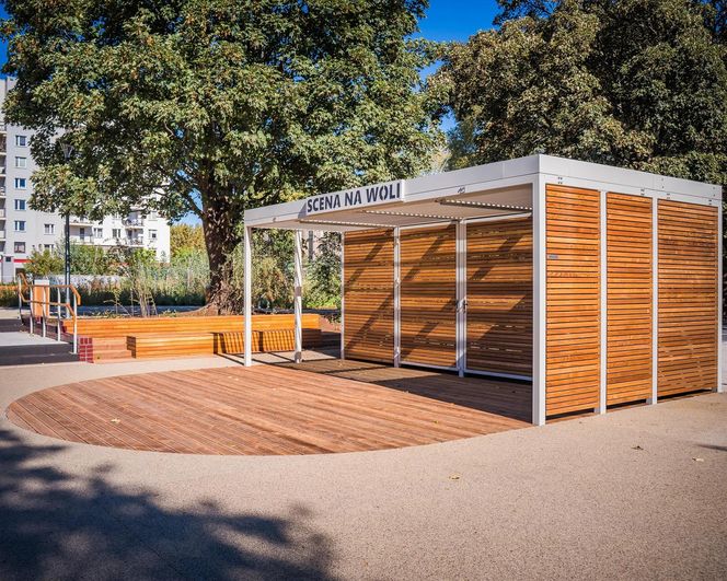 Skwer Gwary Warszawskiej na Woli po modernizacji 2025
