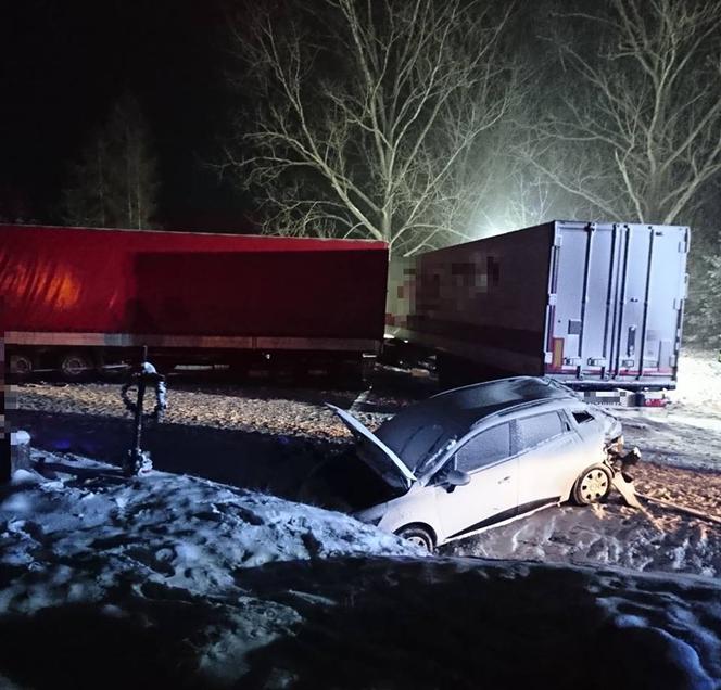 Wypadek na DK8. Droga była zablokowana przez kilka godzin