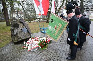 Uczcili pamięć tragicznie zmarłego górnika. Do Koszalina przyjechała delegacja ze Śląska