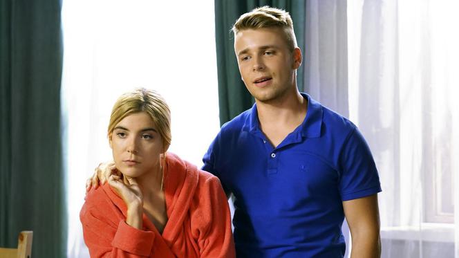 Barwy szczęścia odc. 1994. Agata (Natalia Zambrzycka), Patryk (Konrad Skolimowski)