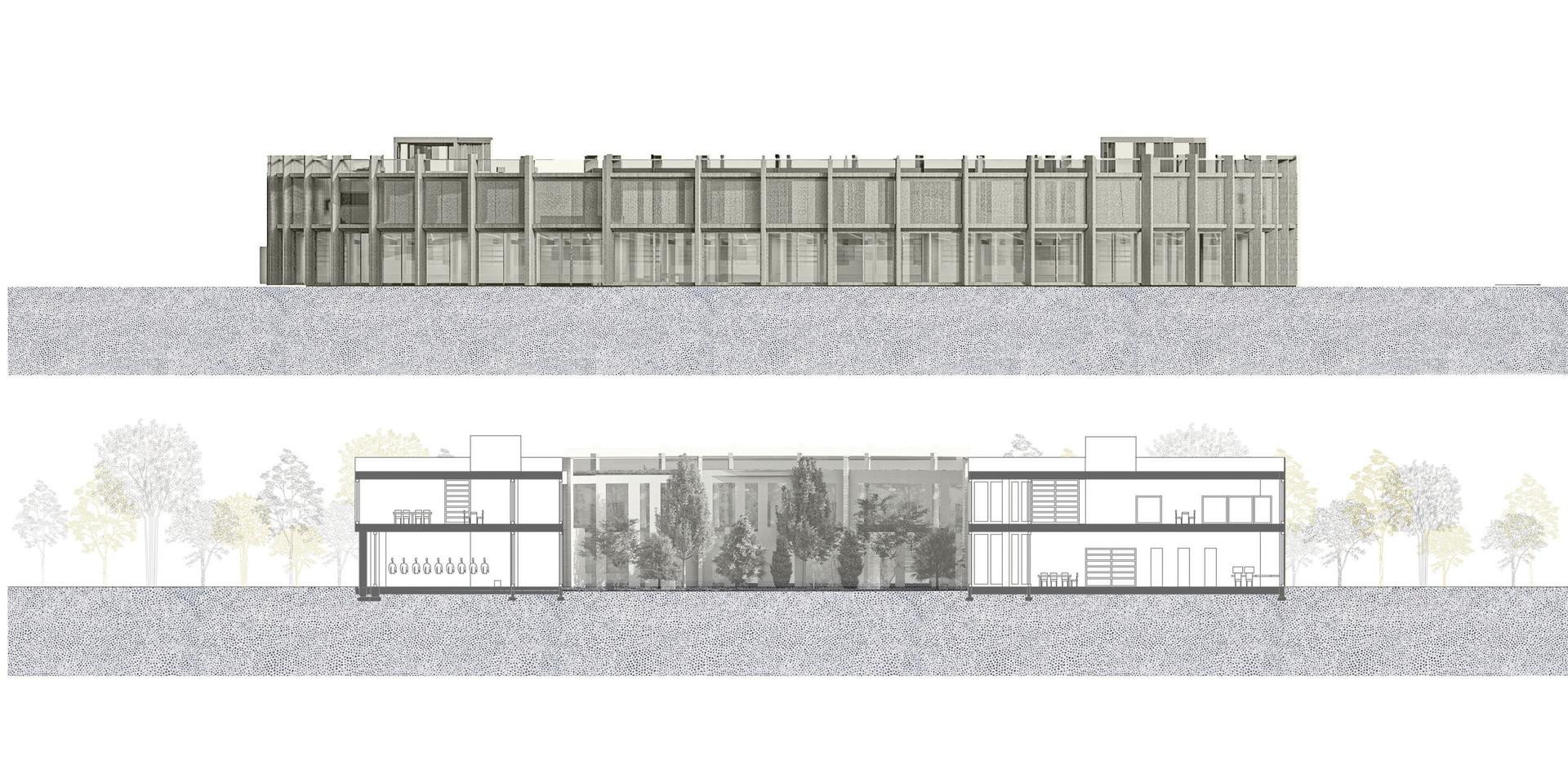 Elewacja i przekrój