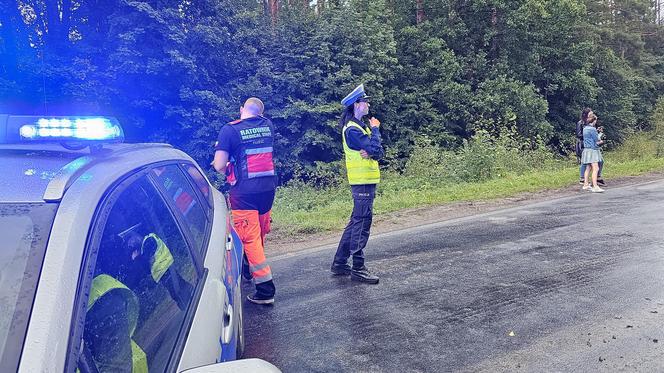 Wypadek w pobliżu Konotopu  - autobus z tirem 