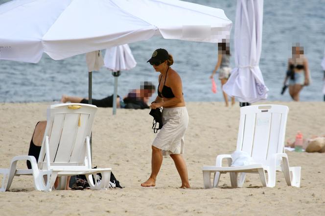  Ewa Skibińska na plaży w Sopocie