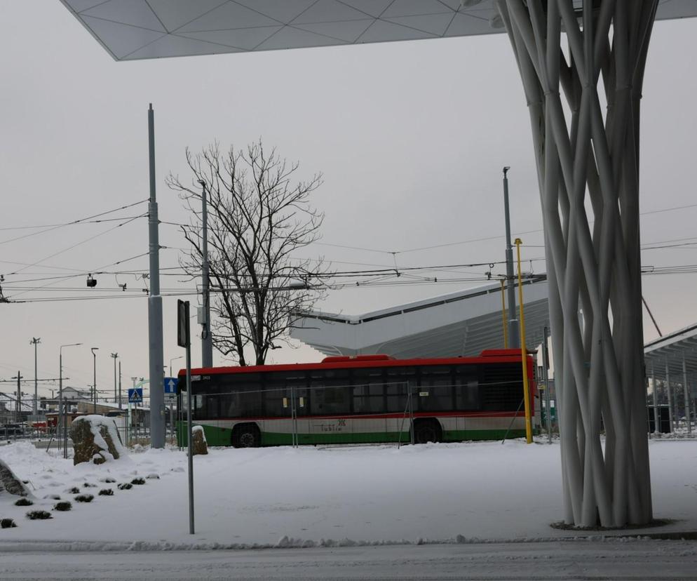 Autobus przy Dworcu Lublin
