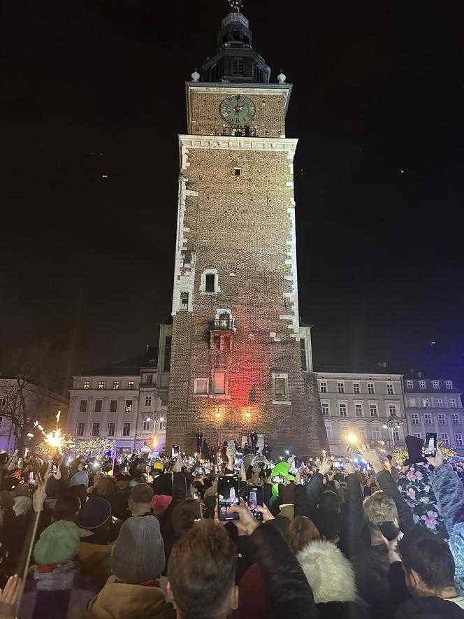 "Światełko do Nieba" podczas 32. finału WOŚP na Rynku Głównym w Krakowie