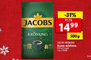 Kawa mielona Jacobs Kronung 14,99 zł/500 g  
