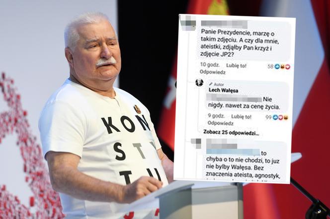 Wałęsa spytany o portret Jana Pawła II. Odpowiedź była stanowcza