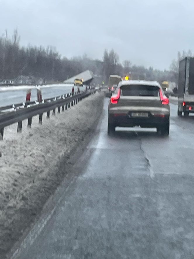 Wypadek na S1 w Sosnowcu