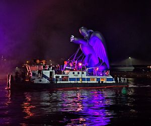 Małopolskie Królewskie Widowisko na Wiśle w ramach 24. Parady Smoków